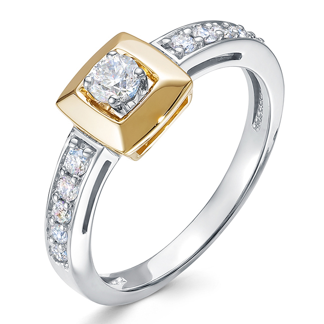 Кольцо, золото, бриллиант, 1-11-1176-301